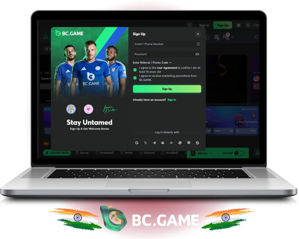 BC Game Register